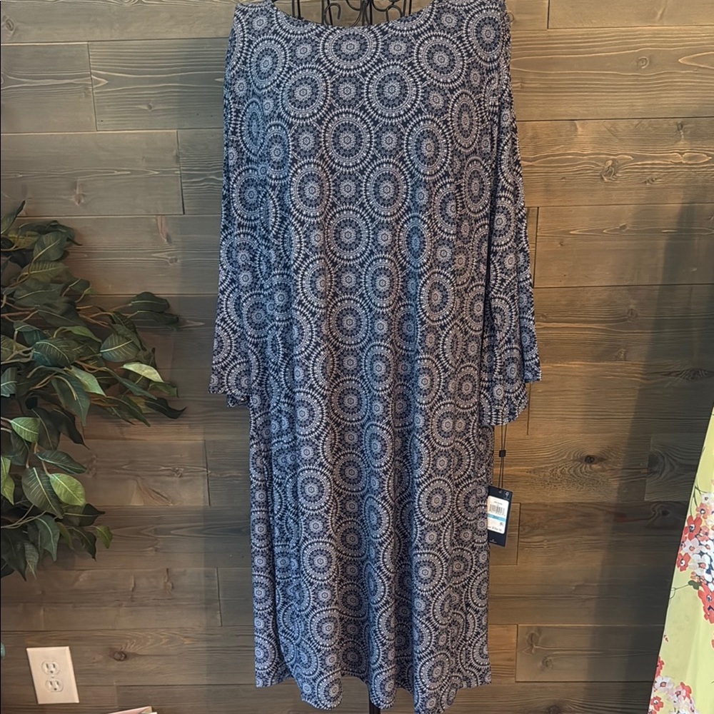 Tommy Hilfiger three-quarter bell sleeve Boho Circle design dress